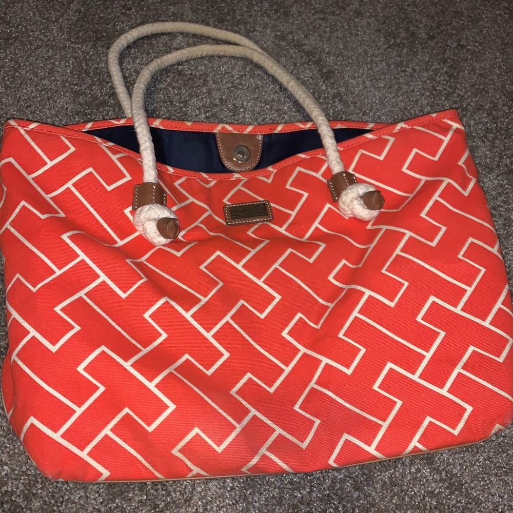 Orange Tommy Hilfiger Tote